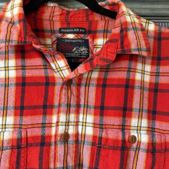 Old Navy Vintage Flannel Shirt Size L - Picture 4 of 7